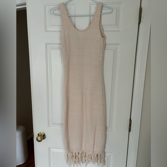 Cream, fringe, Future Collective dress - Picture 2 of 2